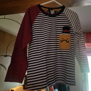 Lilly + Sid Mad Hatter Striped Tee